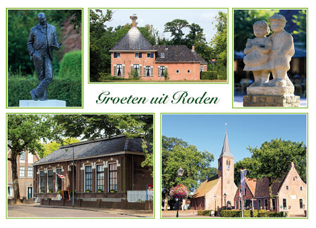Ansichtkaart Roden - prachtige postkaart van de omgeving van Roden