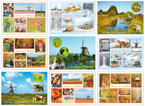 Ansichtkaarten Nederland - groeten uit