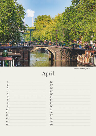 Verjaardagskalender Amsterdam