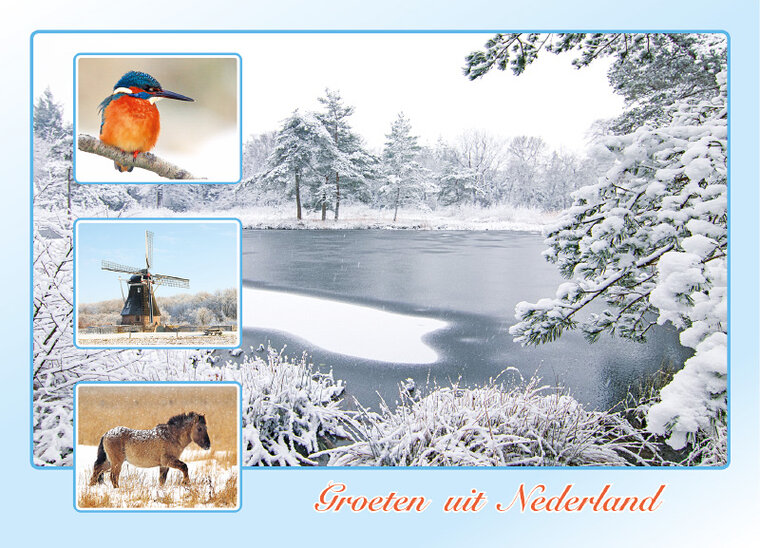 ansichtkaart groeten uit Nederland - Postcrossing kaarten top 100 (AH0021)