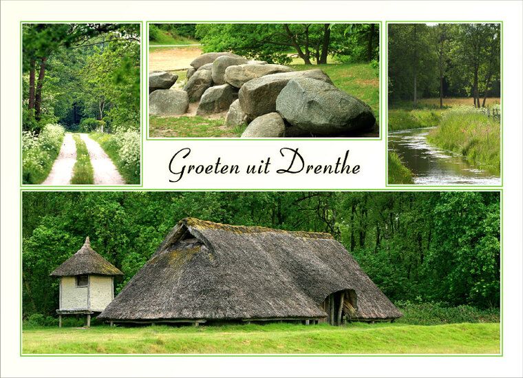 ansichtkaart landschap in Drenthe (DR006)