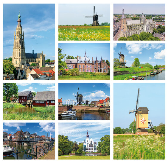 Noord-Brabant ansichtkaarten - set met 10 kaarten (nr. 12)
