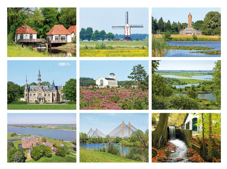 Gelderland ansichtkaarten - set met 9 kaarten (nr. 13)