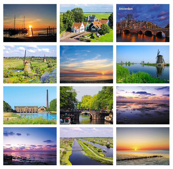 Werelderfgoed ansichtkaarten - set met 12 Unesco kaarten (nr. 66)