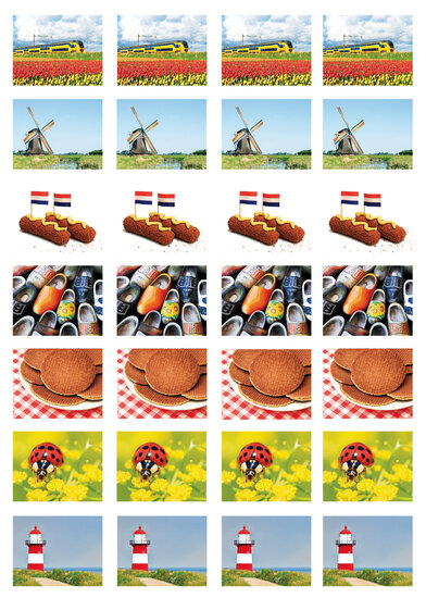 Beloningsstickers Nederland - 28 stickers op een vel (SV002)