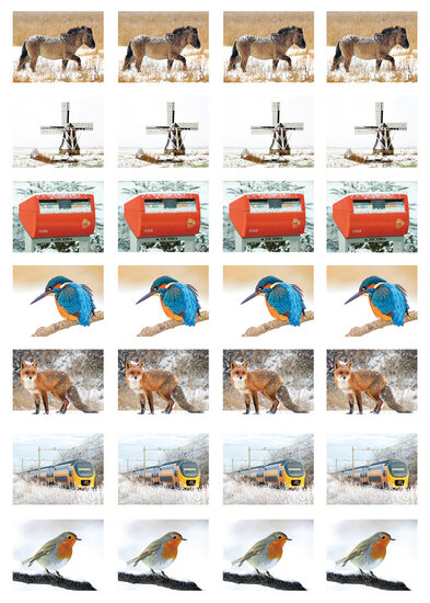 Beloningsstickers winter - 28 stickers op een vel (SV005)