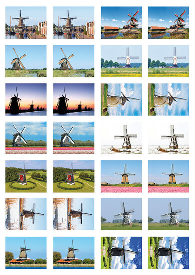 Beloningsstickers molens - 28 stickers op een vel (SV014)