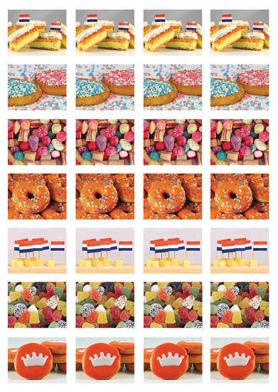Beloningsstickers eten - 28 stickers op een vel (SV021)