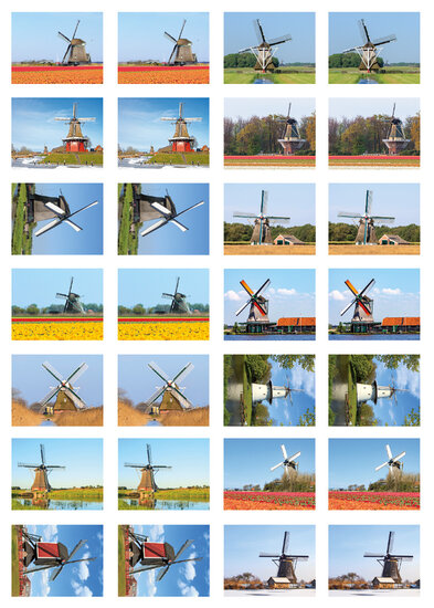 Beloningsstickers molens - 28 stickers op een vel (SV020)