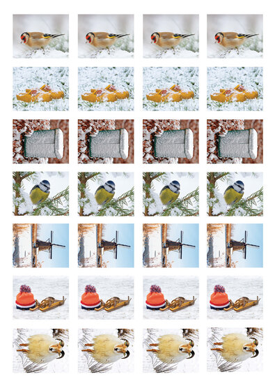 Beloningsstickers winter - 28 stickers op een vel (SV027)
