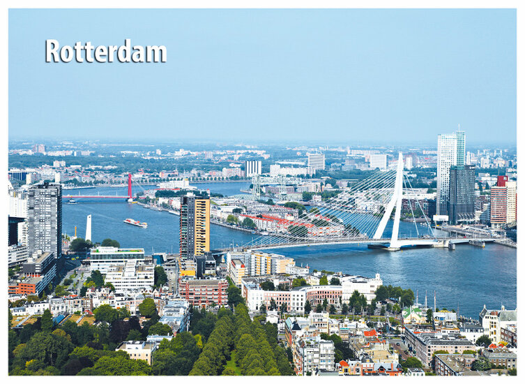 ansichtkaart Rotterdam - skyline (C033)
