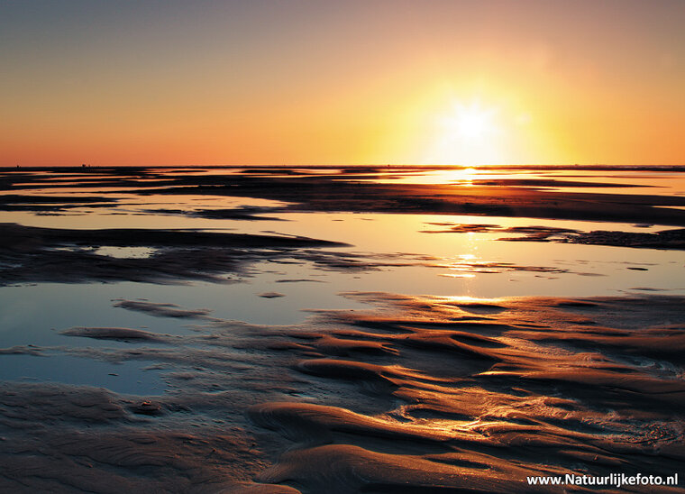 ansichtkaart zonsondergang - Texel (0301)