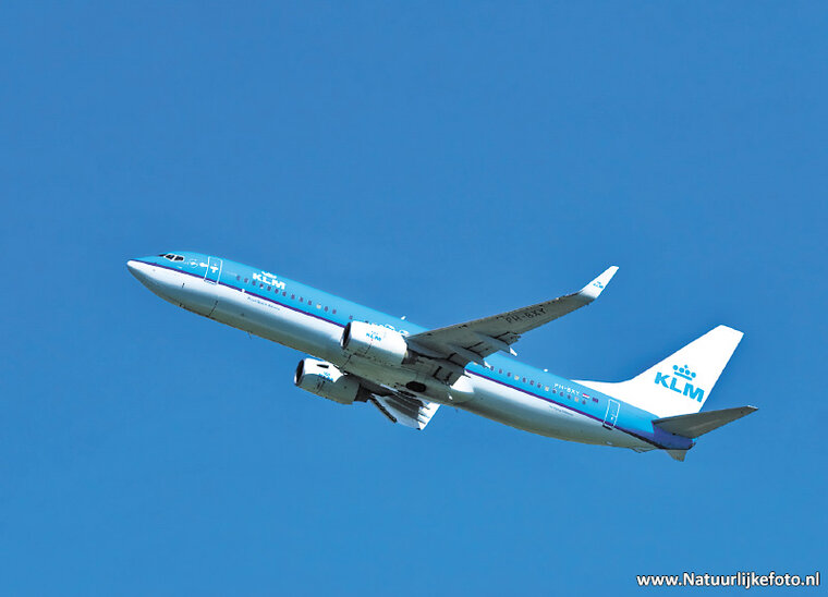 ansichtkaart vliegtuig KLM - Boeing 737-800 (0262)