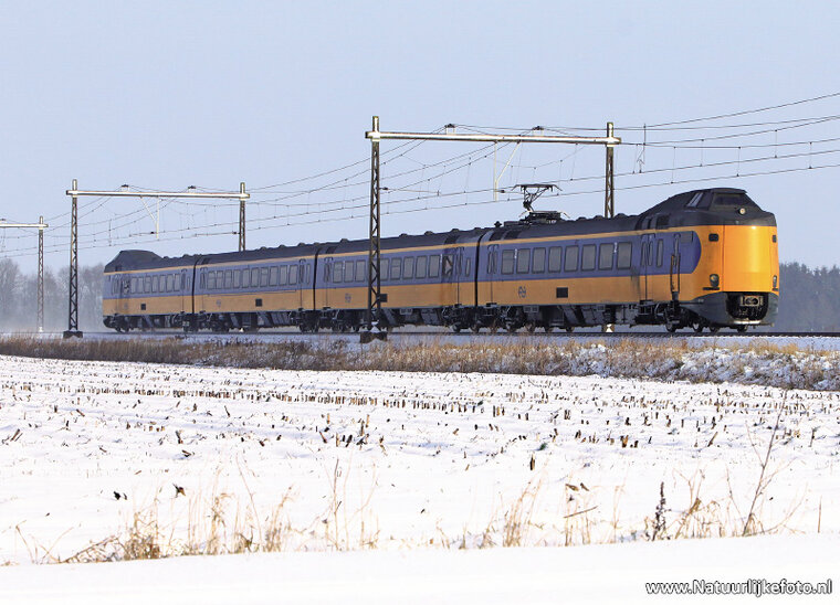 ansichtkaart trein - de Koploper in de winter (0288)