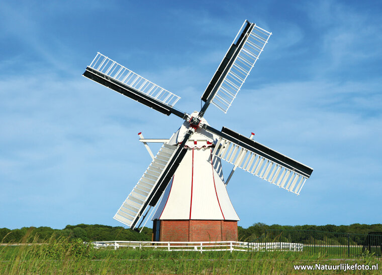 ansichtkaart de Witte Molen in Glimmen (0123)