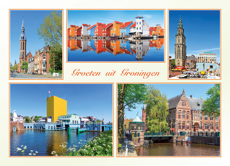 ansichtkaart groeten uit Groningen (GR001)