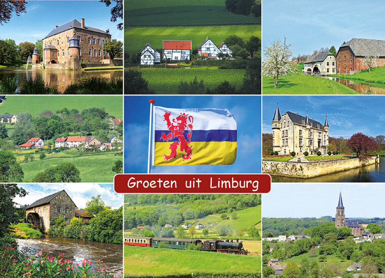 ansichtkaart groeten uit Limburg