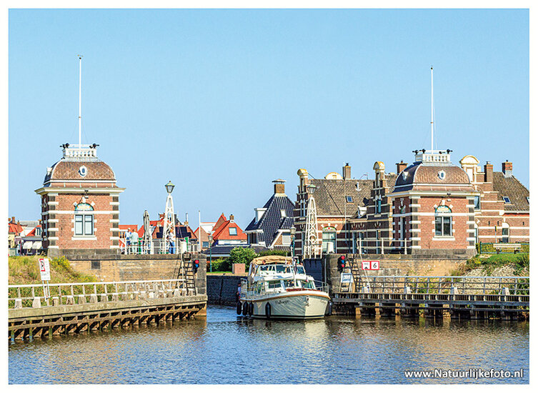 ansichtkaart Lemmer - Lemster sluis (C129)