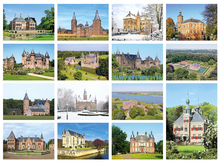 kastelen kaarten - set met 15 kasteel kaarten (nr. 62)