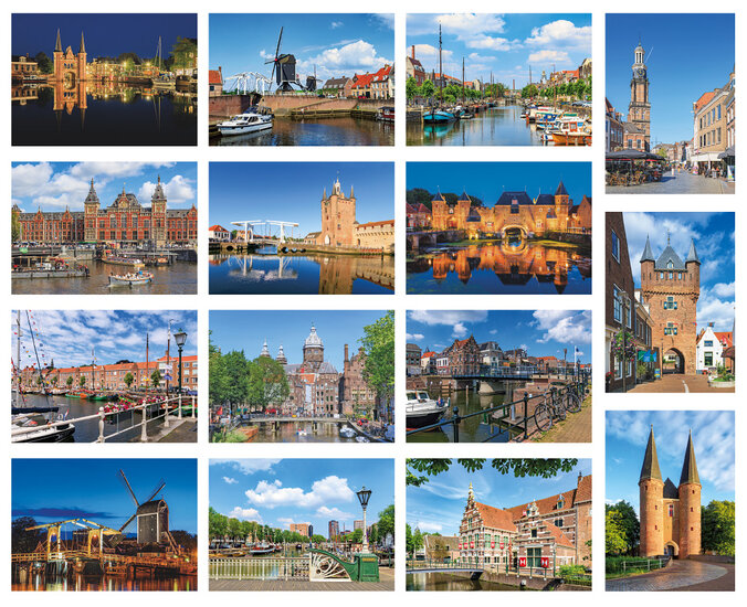 TEST: ansichtkaarten steden - set met 15 kaarten (nr. 08)