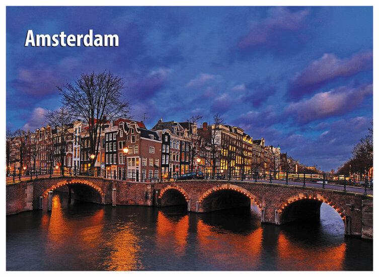 Amsterdam ansichtkaarten - set met 15 Amsterdamse kaarten (nr. 68)