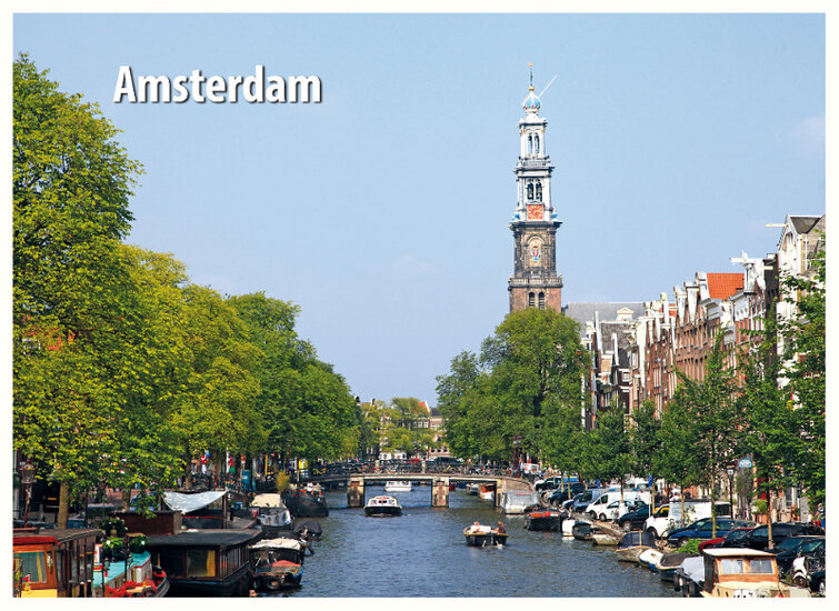 Amsterdam ansichtkaarten - set met 15 Amsterdamse kaarten (nr. 68)
