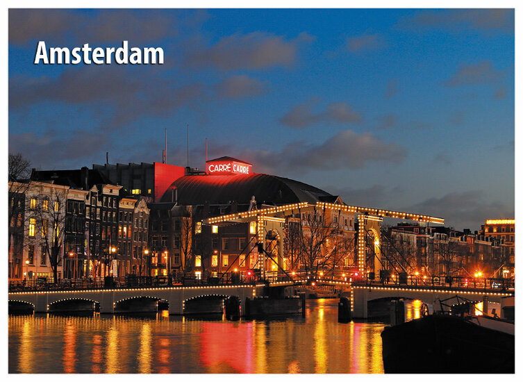 Amsterdam ansichtkaarten - set met 15 Amsterdamse kaarten (nr. 68)