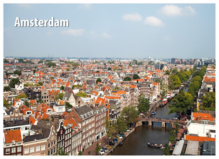 Amsterdam ansichtkaarten - set met 15 Amsterdamse kaarten (nr. 68)