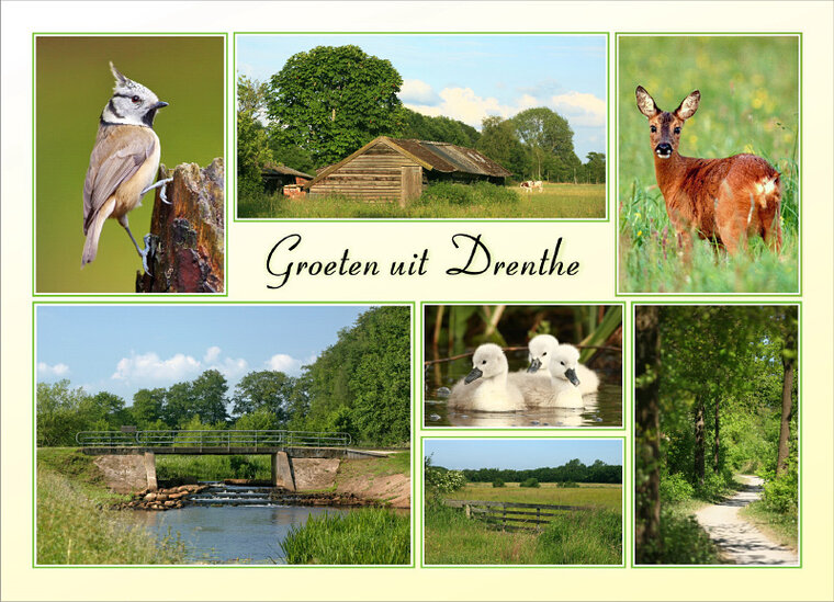 Drenthe ansichtkaarten (set nr. 92)