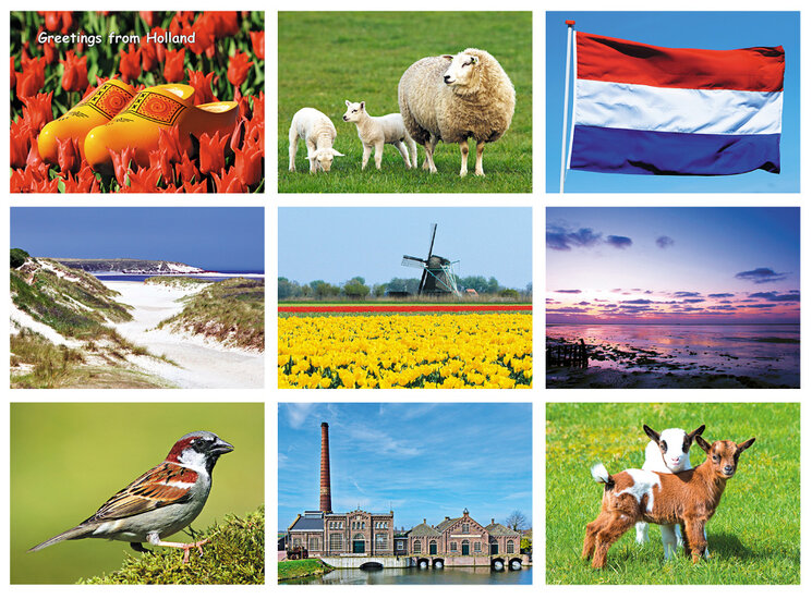 ansichtkaarten set - 9 kaarten in een set (nr. 38)
