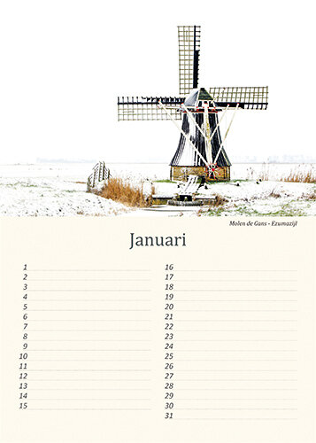 Verjaardagskalender molens