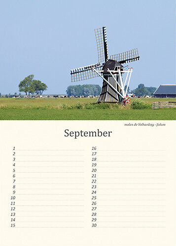 Verjaardagskalender molens