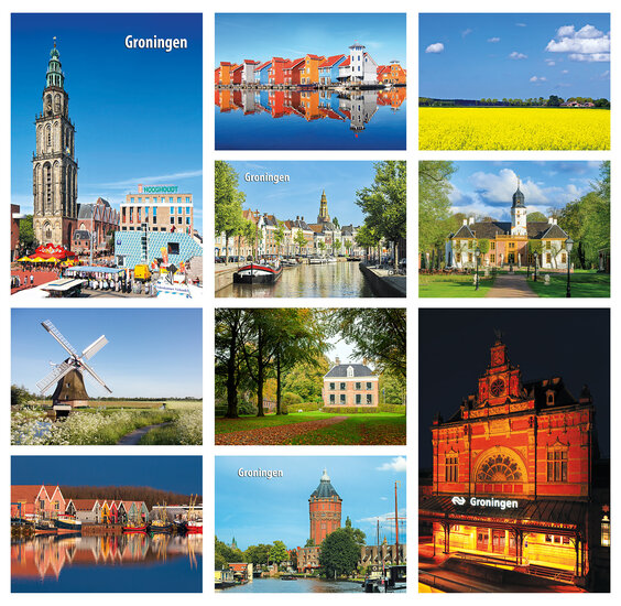 Groningen ansichtkaarten - set met 10 kaarten (nr. 27)