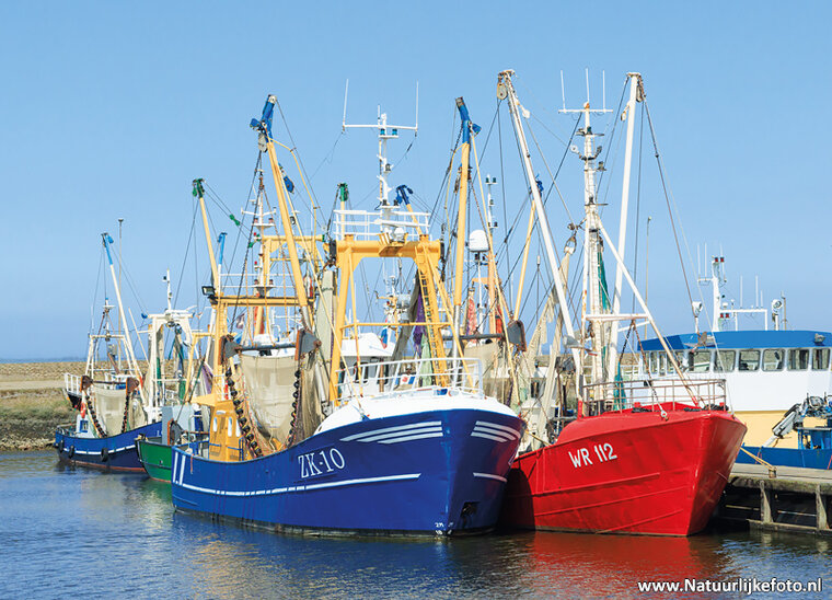 ansichtkaart vissersboten (0921)