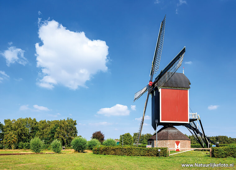 ansichtkaart molen Zeldenrust in Geffen