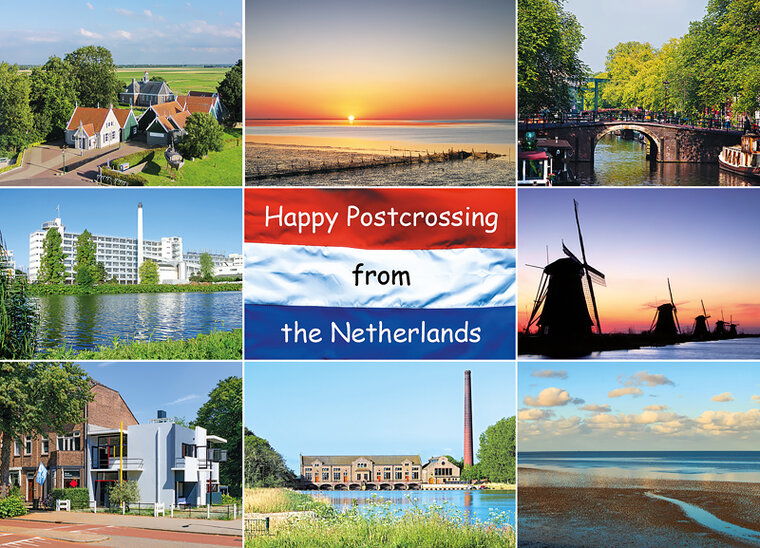 ansichtkaart Happy Postcrossing werelderfgoed