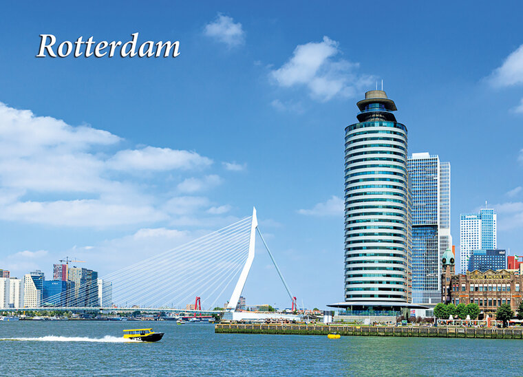 ansichtkaart Rotterdam - Erasmusbrug