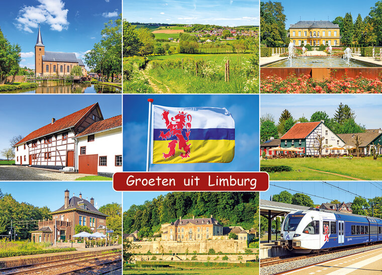 ansichtkaart groeten uit Limburg