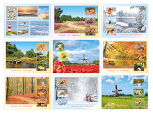 ansichtkaarten Nederland - set met 9 kaarten + flyer Postcrossing hoe werkt het (nr. 109)
