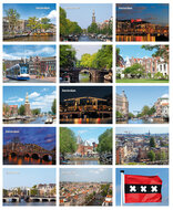 Amsterdam ansichtkaarten - set met 15 Amsterdamse kaarten (nr. 68)