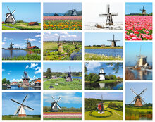 Molen ansichtkaarten - set met 15 molen kaarten (nr. 63)