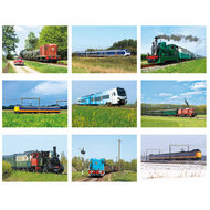 treinen ansichtkaarten - set met 9 treinkaarten (nr. 59)