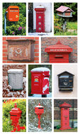 Brievenbus ansichtkaarten - set met 11 brievenbus kaarten (nr. 67)