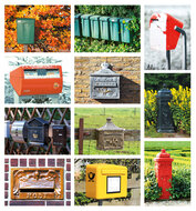 Brievenbus kaartenset - set met 11 brievenbus kaarten (nr. 48)