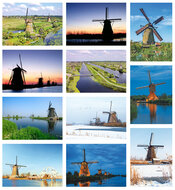 Kaartenset Kinderdijk - set met 11 kaarten van Kinderdijk (nr. 76)
