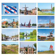 Friesland ansichtkaarten - set met 12 kaarten (nr. 26)