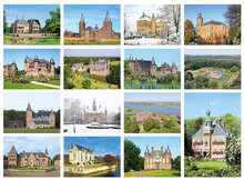 kastelen kaarten - set met 15 kasteel kaarten (nr. 62)