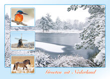 ansichtkaarten Nederland - set met 9 kaarten + flyer Postcrossing hoe werkt het (nr. 109)
