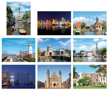ansichtkaarten steden - set met 9 kaarten (nr. 87)