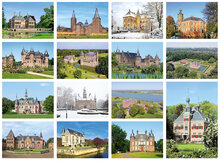kastelen kaarten - set met 15 kasteel kaarten